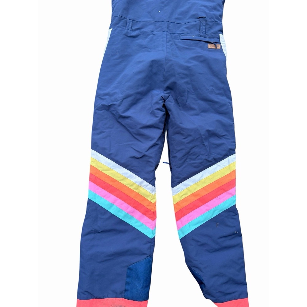 Tipsy Elves Ski Suit One Piece Snowsuit Snow Bib  Mens Large- Small Rip - Picture 6 of 8